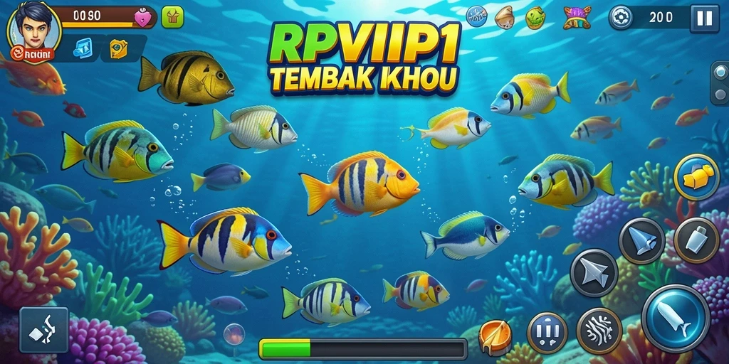 Tampilan gameplay Tembak Ikan yang seru dan menantang.