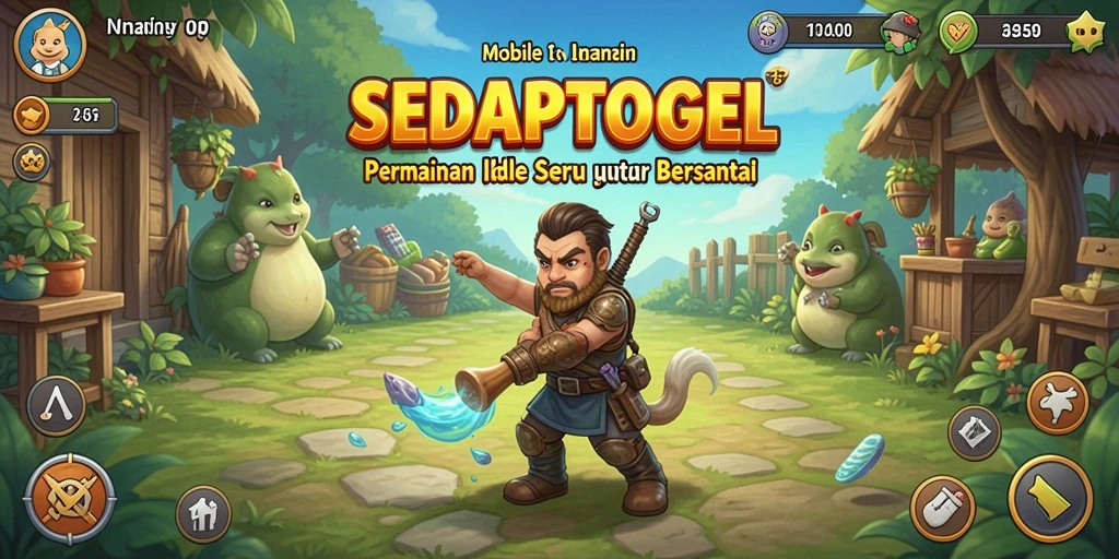 Tampilan gameplay SEDAPTOGEL yang sederhana dan menarik.