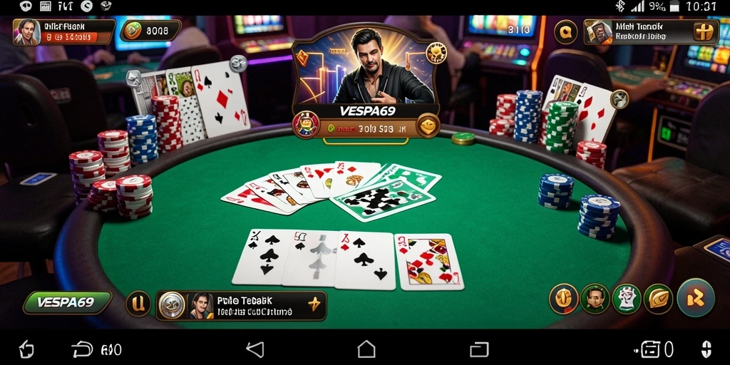 Tampilan gameplay seru dalam VESPA69 dengan interaksi pemain yang menarik.